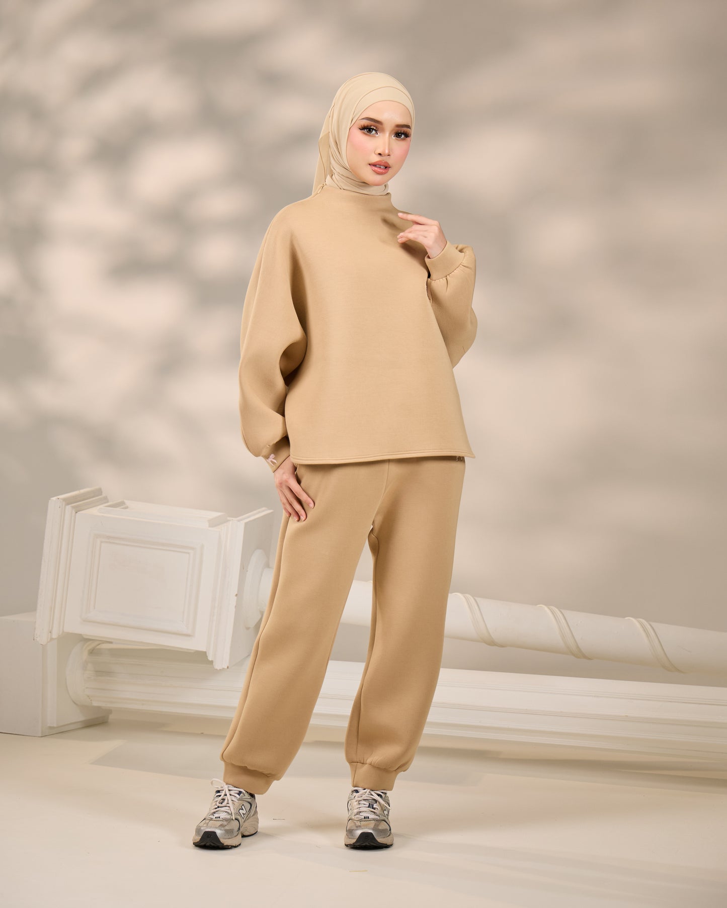 CASSIE JUMPER SET (BROWN)