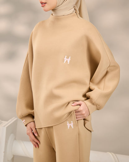 CASSIE JUMPER SET (BROWN)