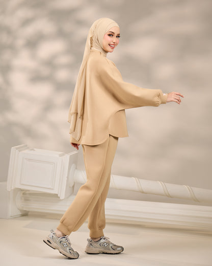 CASSIE JUMPER SET (BROWN)