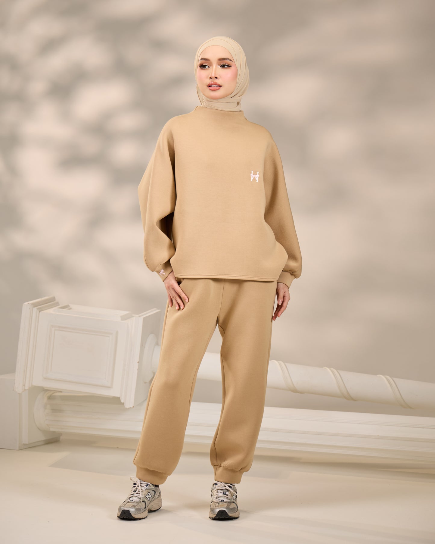 CASSIE JUMPER SET (BROWN)