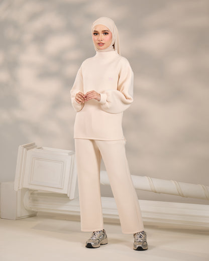 MAEVE JUMPER WIDE SET (CREAM)