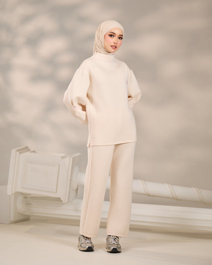 MAEVE JUMPER WIDE SET (CREAM)