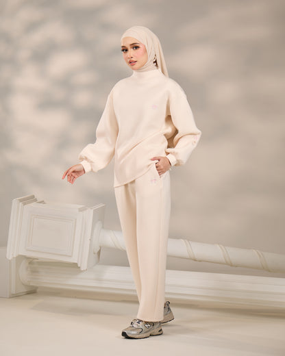 MAEVE JUMPER WIDE SET (CREAM)