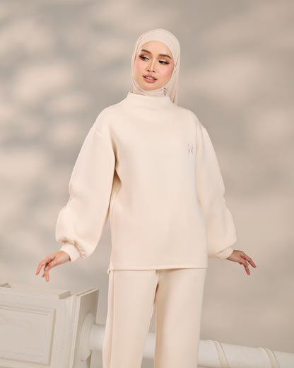 MAEVE JUMPER WIDE SET (CREAM)