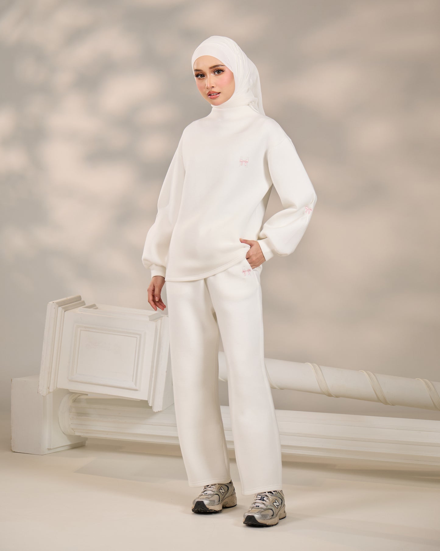 MAEVE JUMPER WIDE SET (OFF WHITE)