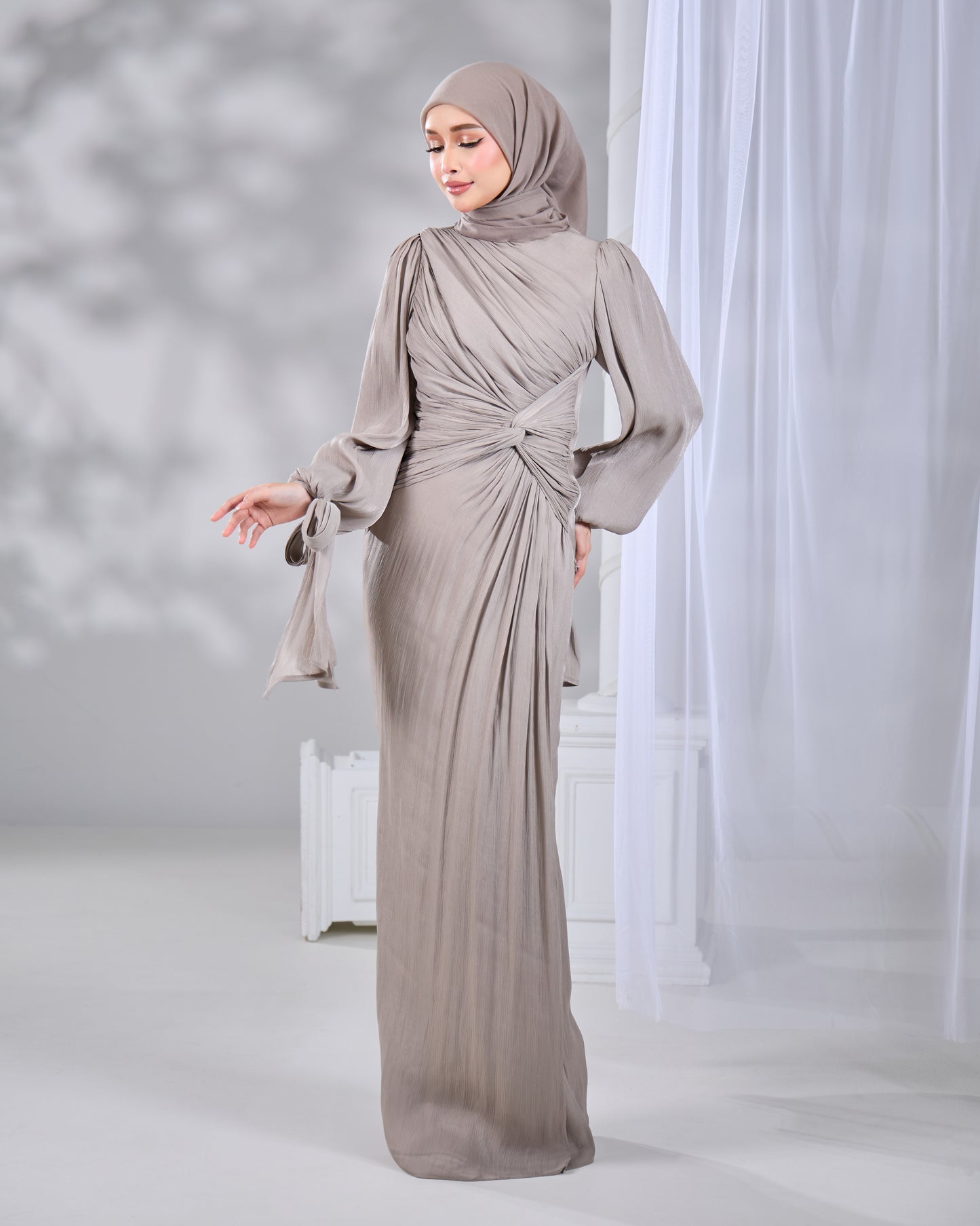 MAHRA DRESS (GREY)