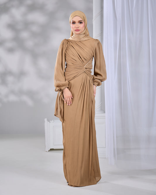 MAHRA DRESS (KHAKI)