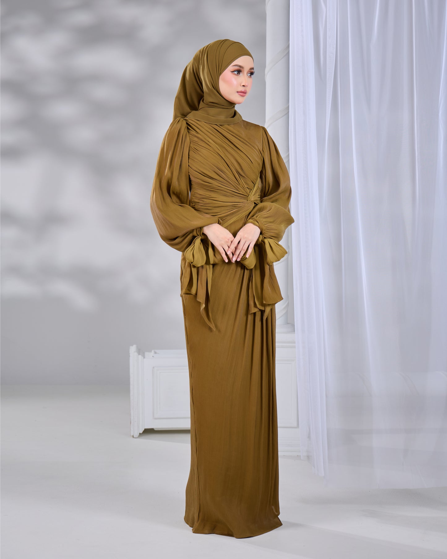 MAHRA DRESS (ARMY GREEN)