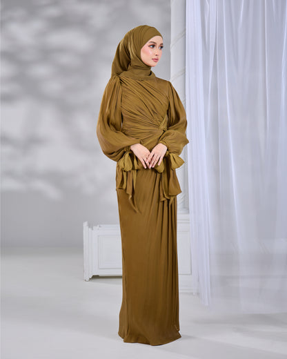 MAHRA DRESS (ARMY GREEN)