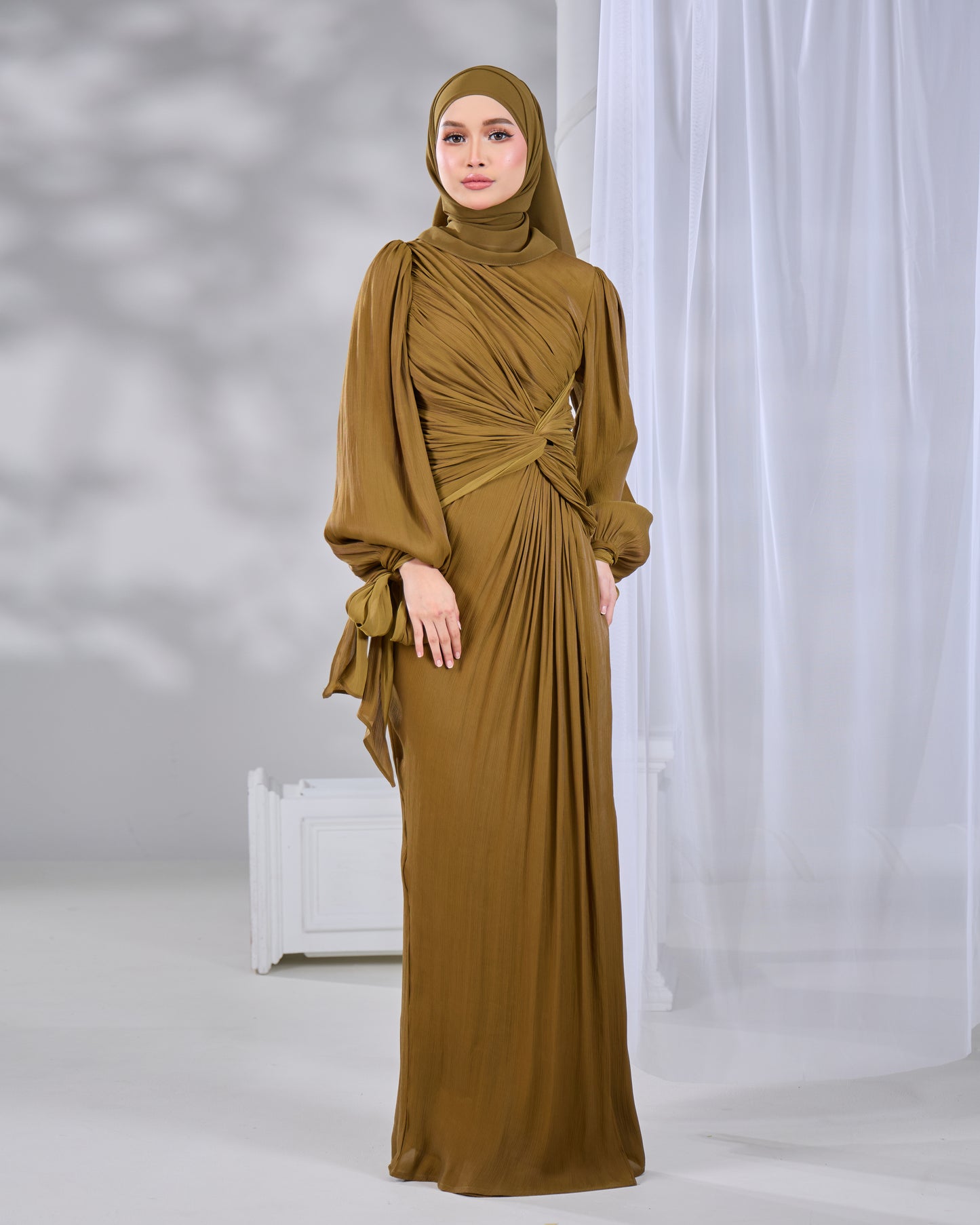 MAHRA DRESS (ARMY GREEN)