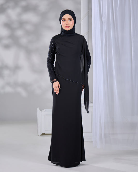 NADENE DRESS (BLACK)