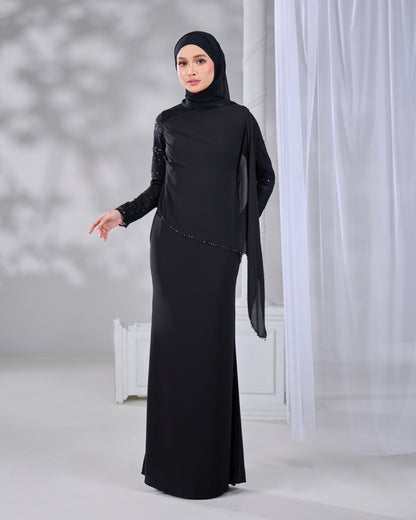 NADENE DRESS (BLACK)