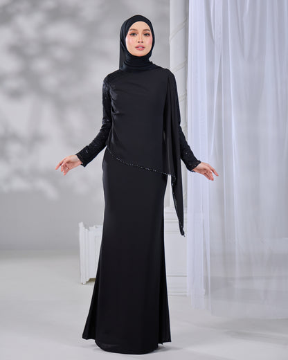 NADENE DRESS (BLACK)