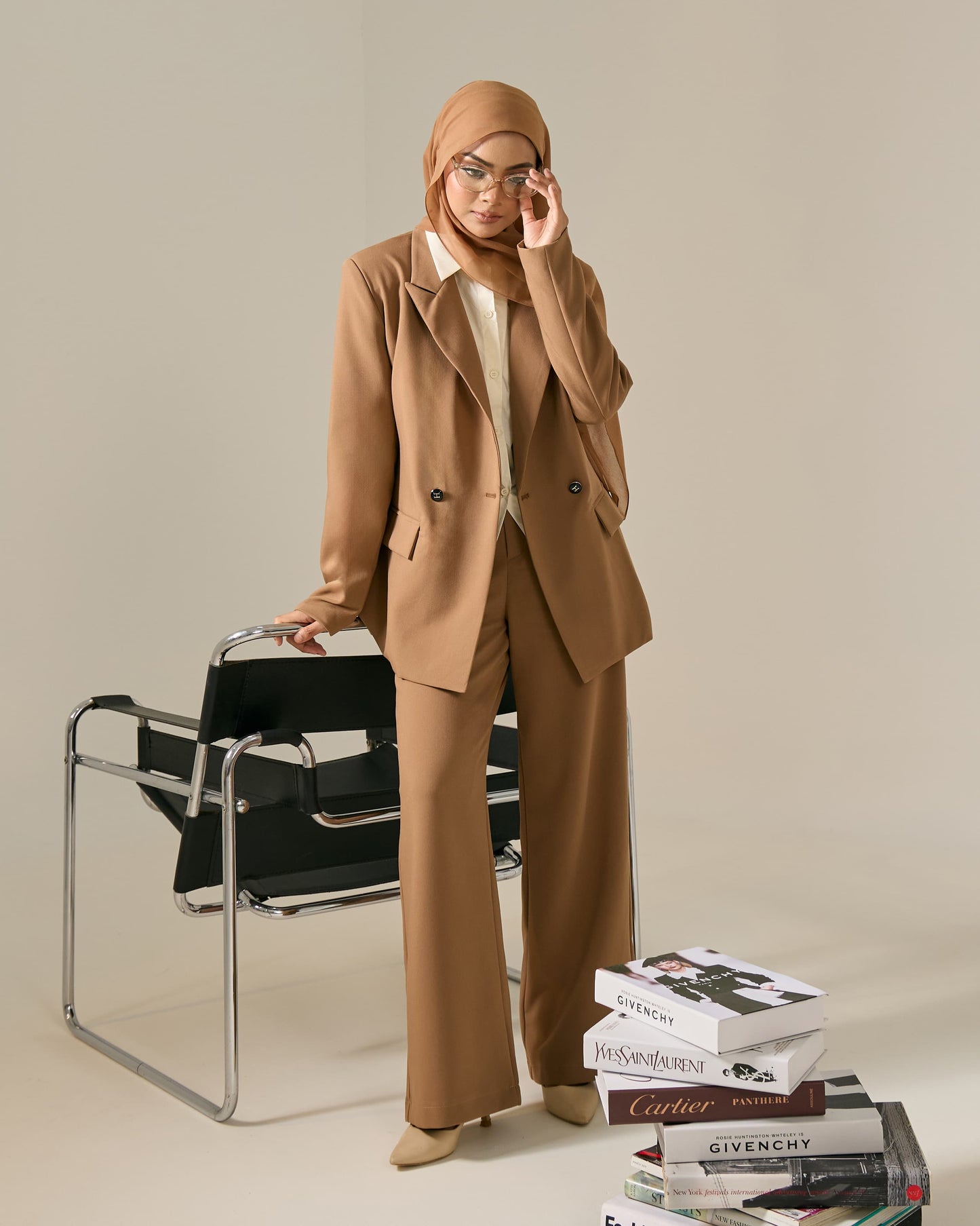 MINOR DEFECT REYNA HIGH WAIST PANTS (BROWN)