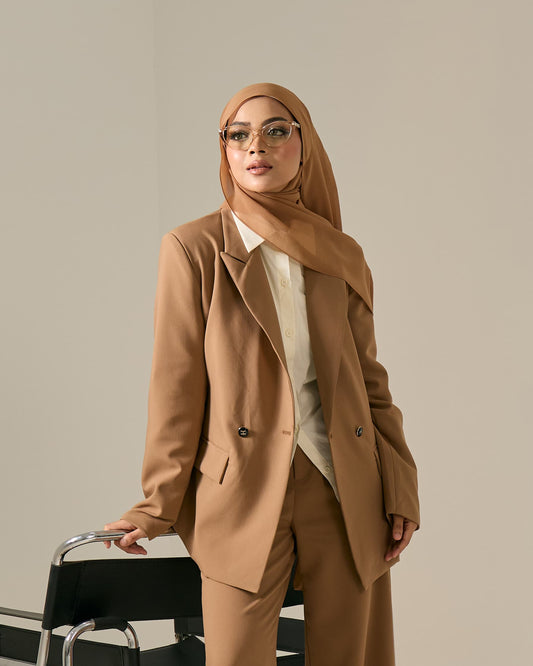 NYRA BLAZER (BROWN)