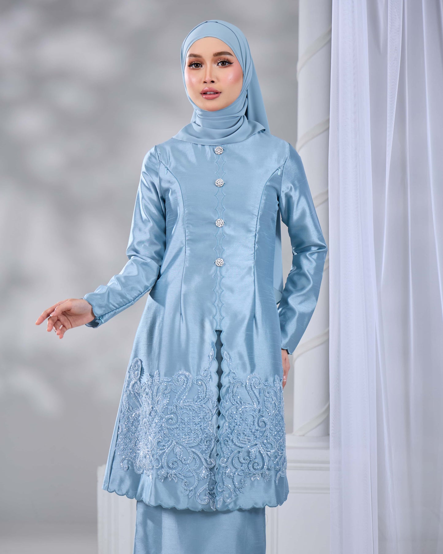 WARDANI KURUNG (MISTY BLUE)