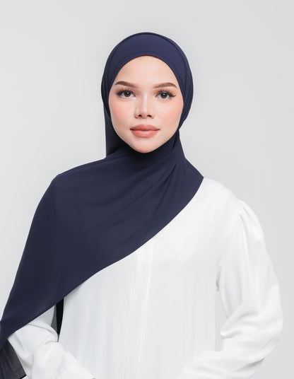 HIJABISTAHUB THALIA SHAWL (MIDNIGHT BLUE)