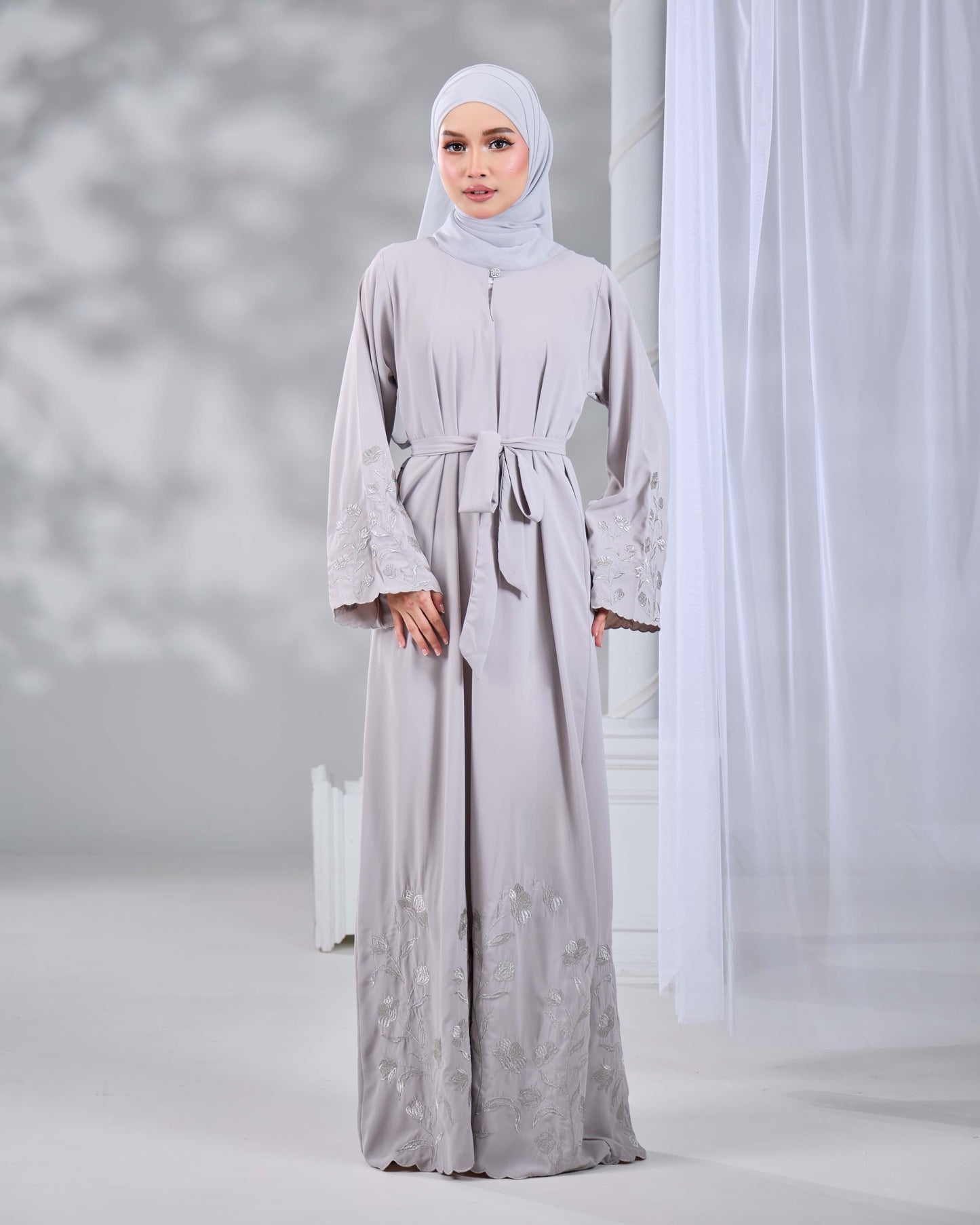 QAFIYA ABAYA (GREY)