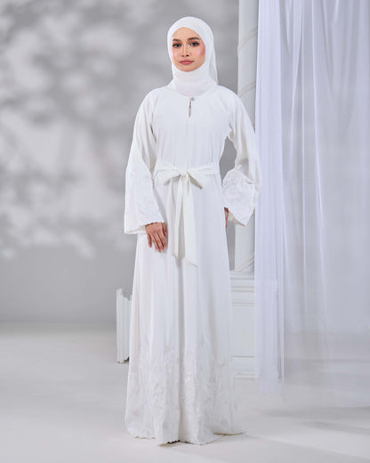 QAFIYA ABAYA (OFF WHITE)