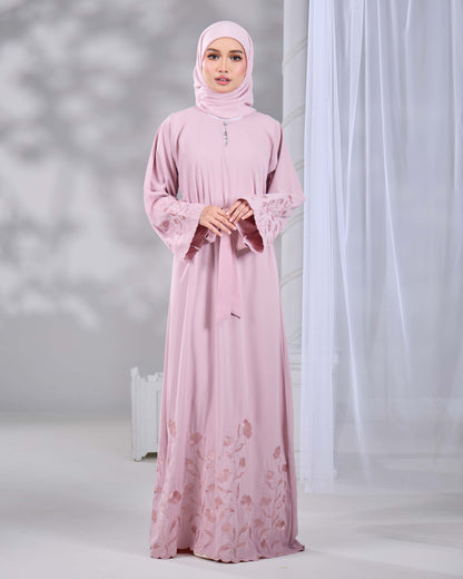 QAFIYA ABAYA (DUSTY PINK)