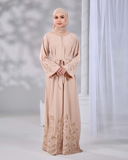 QAFIYA ABAYA (CHAMPAGNE)