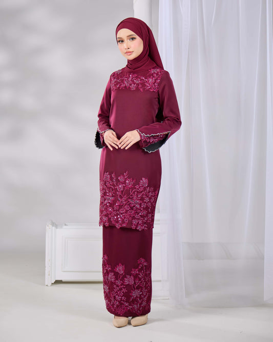 KHAYRA KURUNG (BURGUNDY)