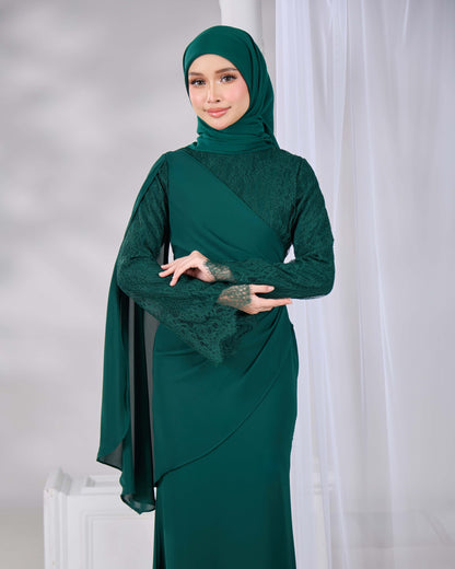 KAISARA DRESS (EMERALD GREEN)