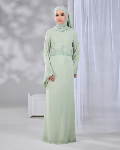 LARNIA DRESS (GREEN TEA)