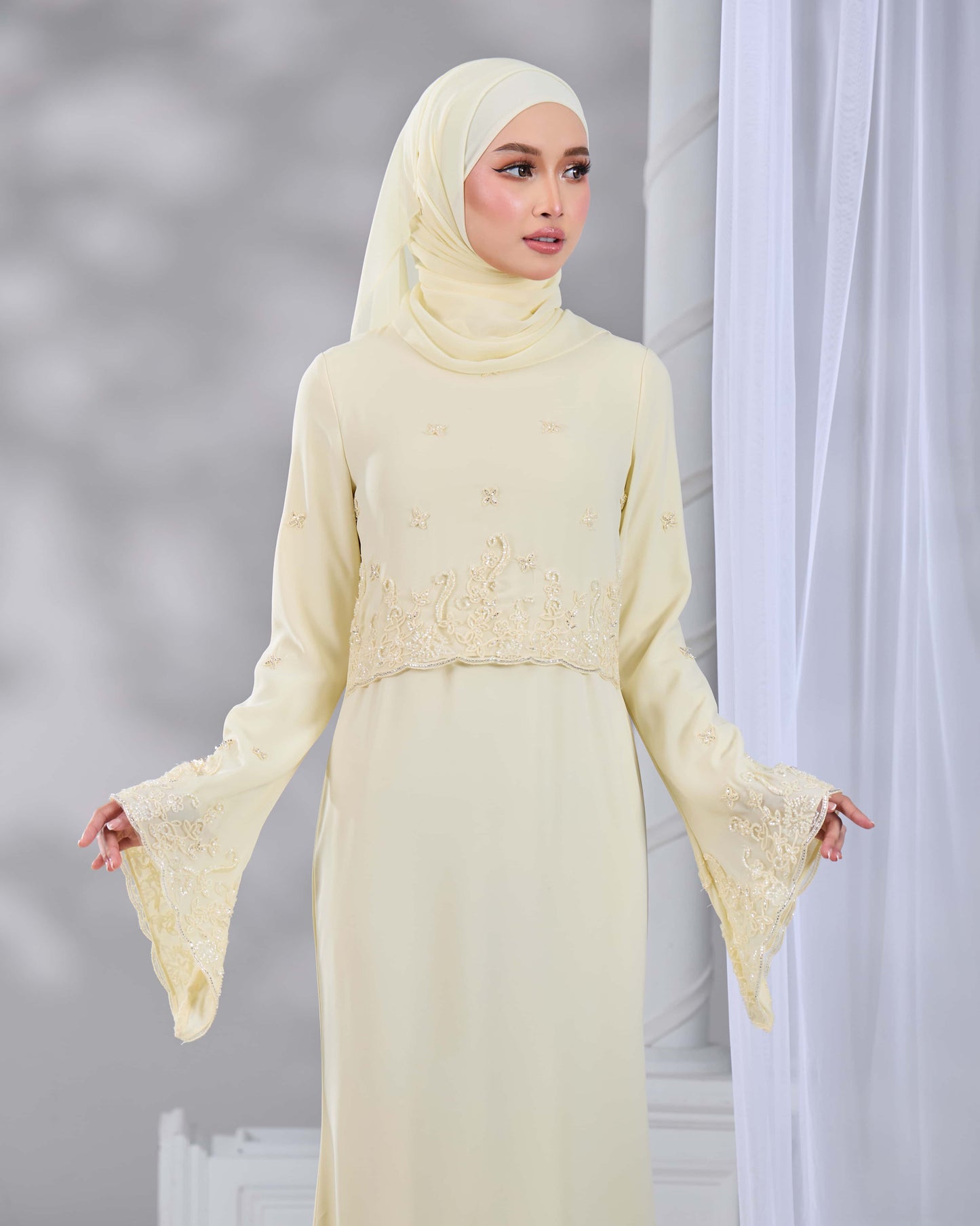 LARNIA DRESS (LIGHT YELLOW)