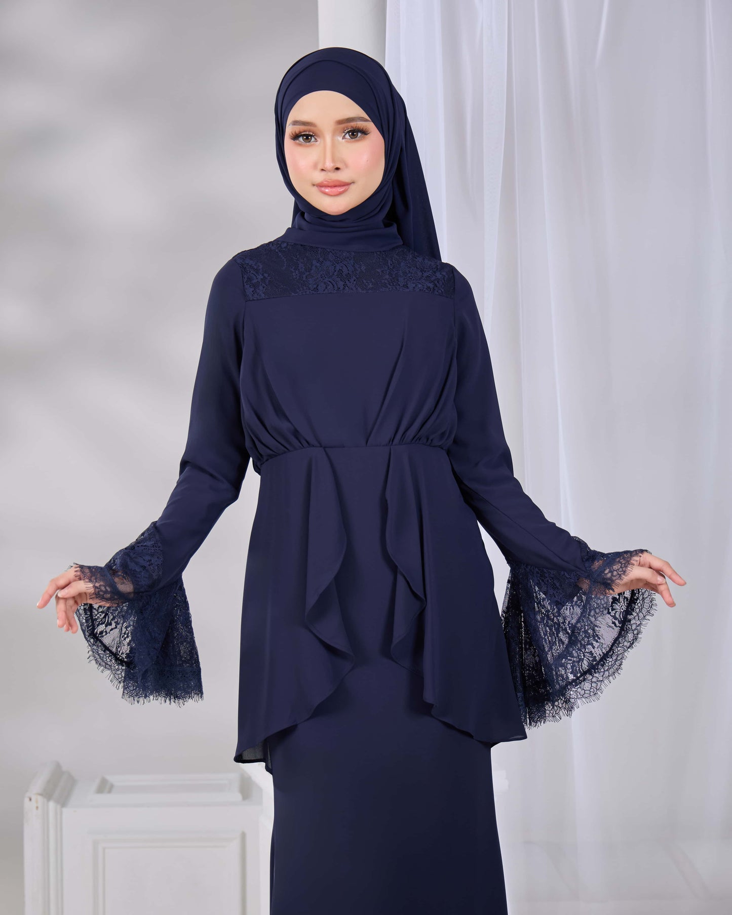 HADIYA DRESS (NAVY BLUE)