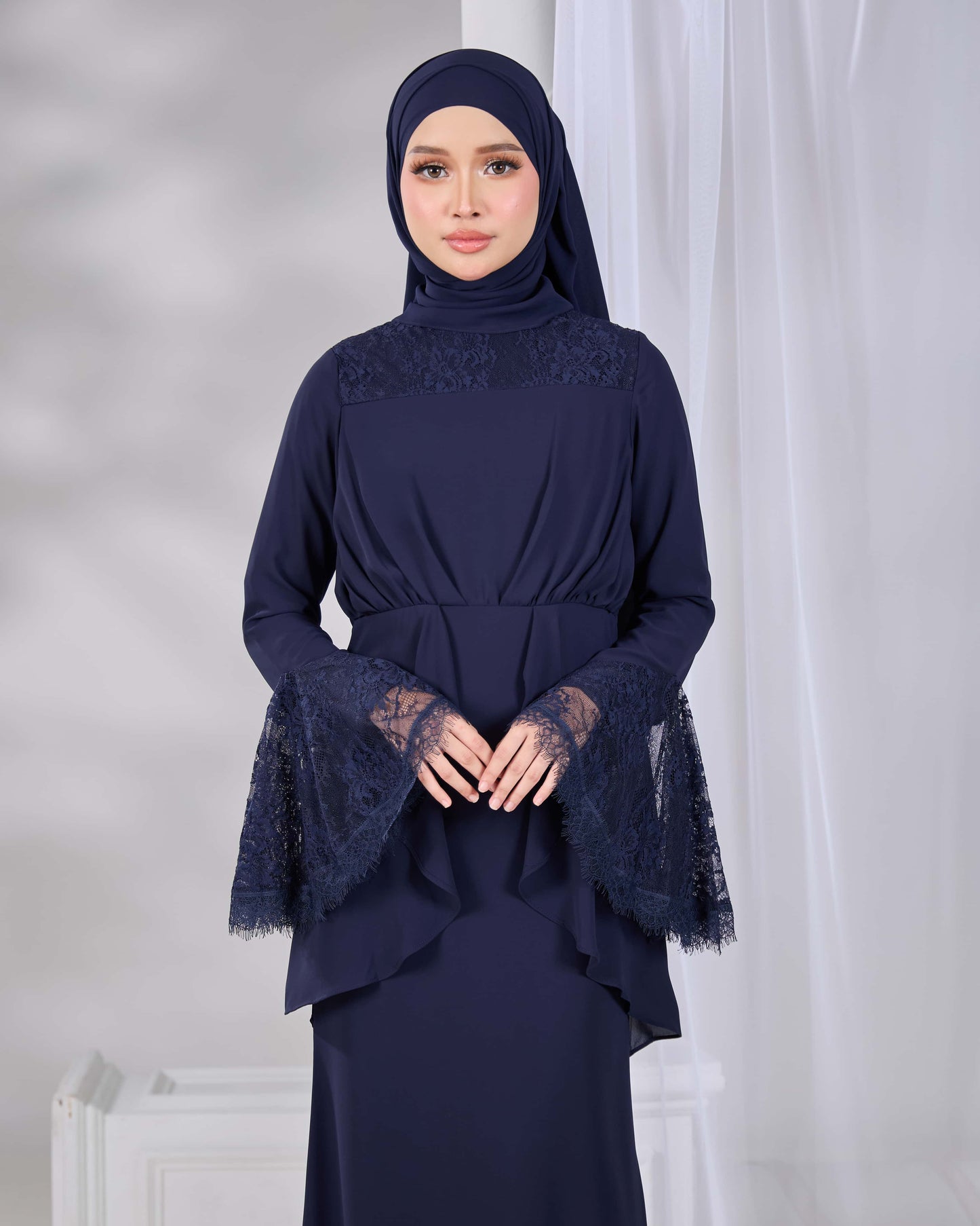 HADIYA DRESS (NAVY BLUE)