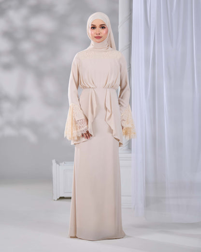 HADIYA DRESS (CHAMPAGNE)