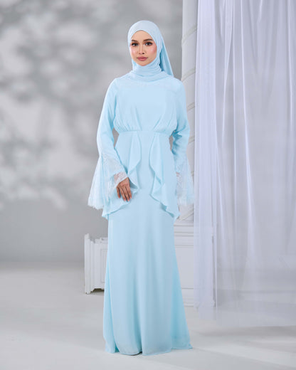 HADIYA DRESS (AQUA BLUE)