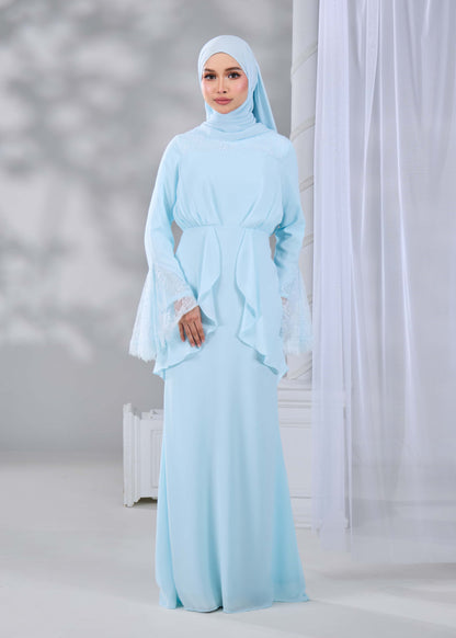 HADIYA DRESS (AQUA BLUE)