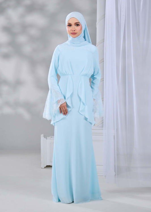 HADIYA DRESS (AQUA BLUE)
