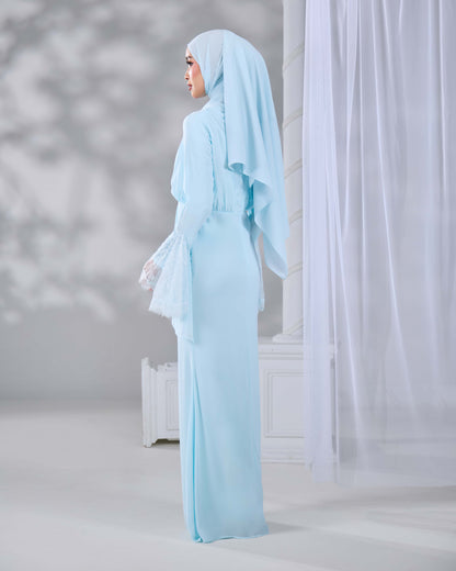 HADIYA DRESS (AQUA BLUE)