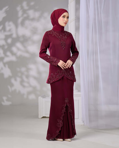 JASMIN KURUNG (BURGUNDY)