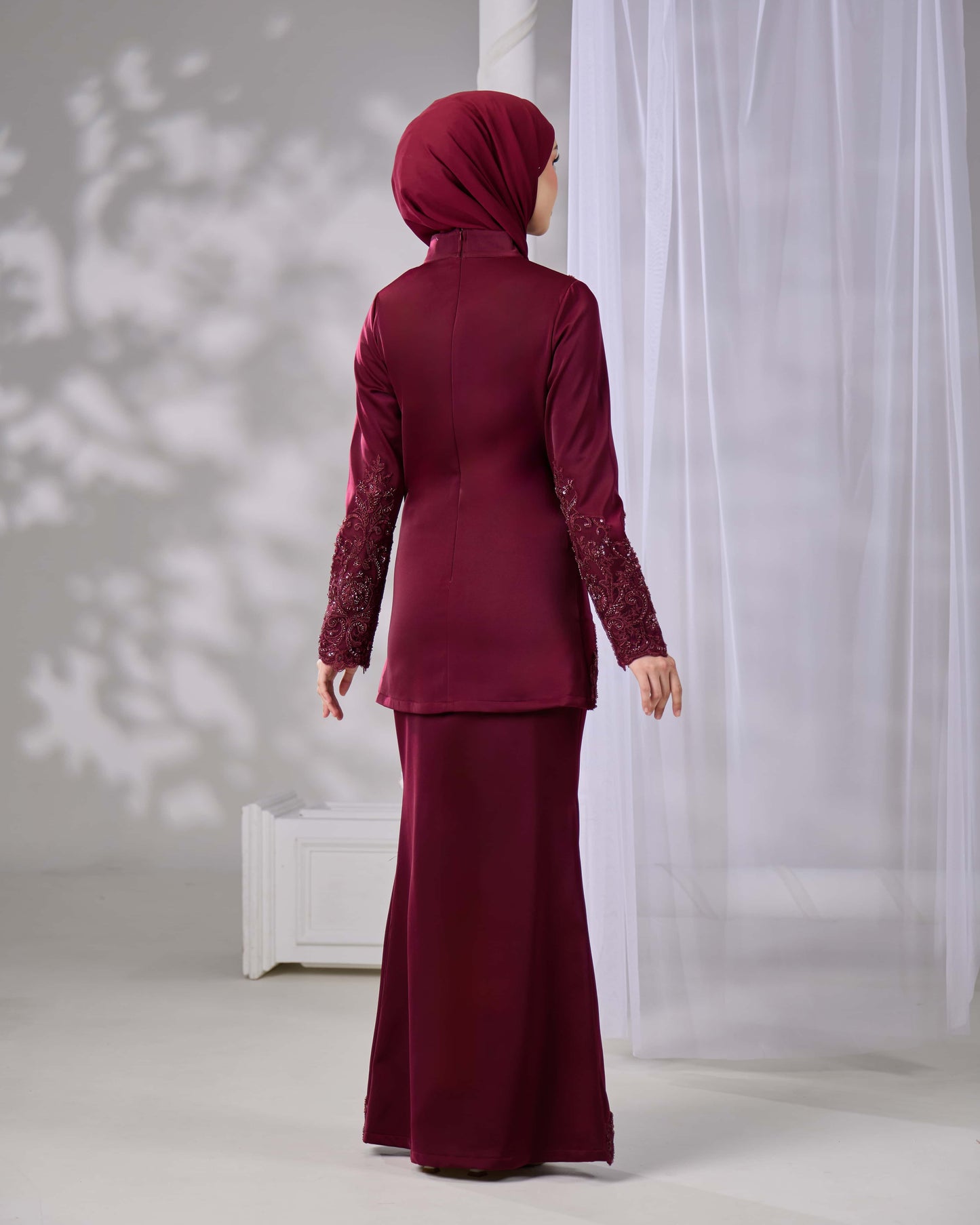 JASMIN KURUNG (BURGUNDY)