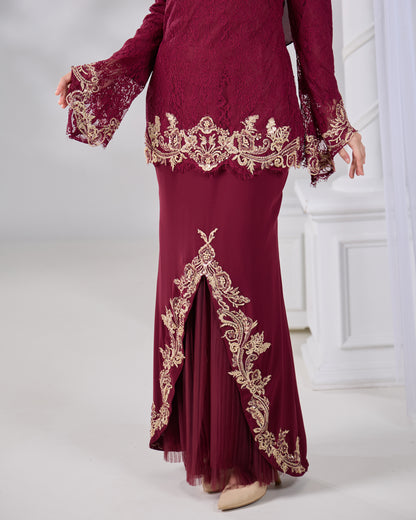 MINOR DEFECT HAYFA KURUNG (BURGUNDY)