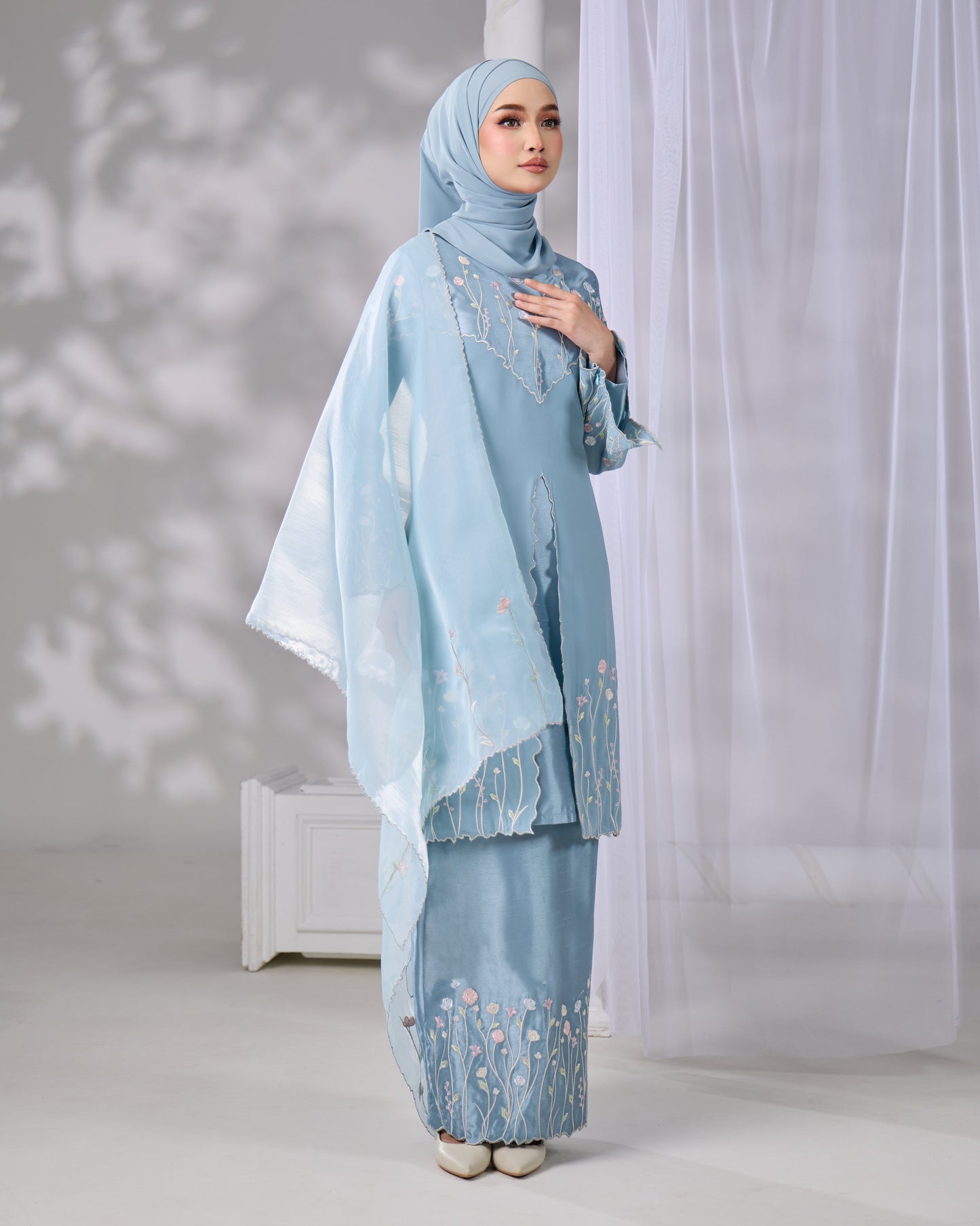 MINOR DEFECT TISYA KURUNG (MISTY BLUE)