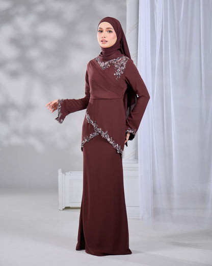 RAISSA DRESS (RICH BROWN)