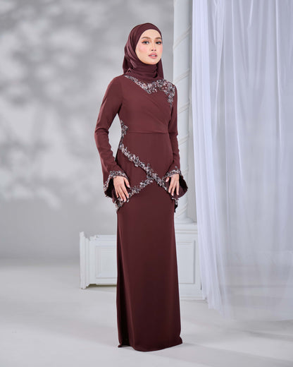 RAISSA DRESS (RICH BROWN)