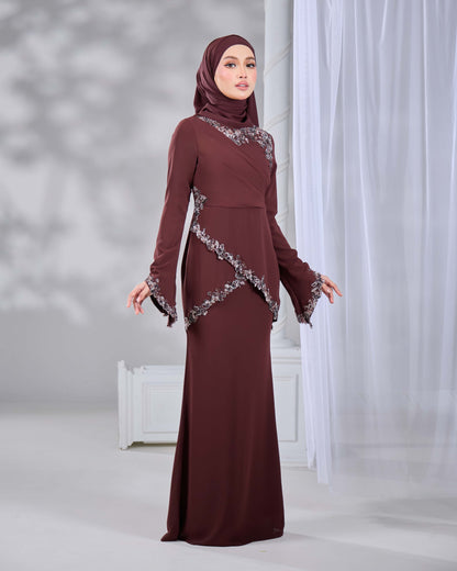 RAISSA DRESS (RICH BROWN)