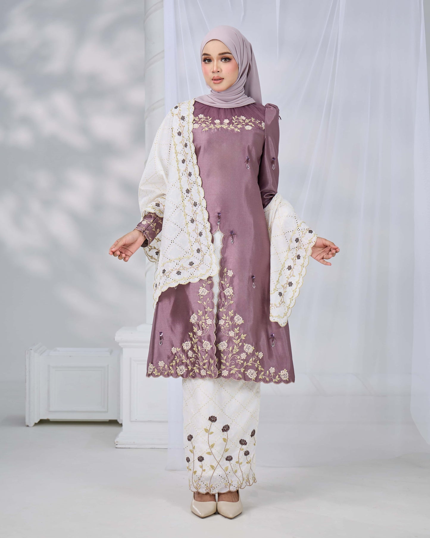 NADRA KURUNG (DARK MAUVE)