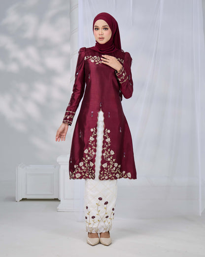 NADRA KURUNG (BURGUNDY)