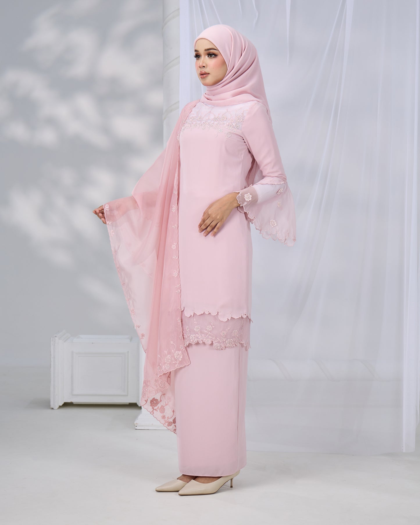 EVARIS VEIL (DUSTY PINK)