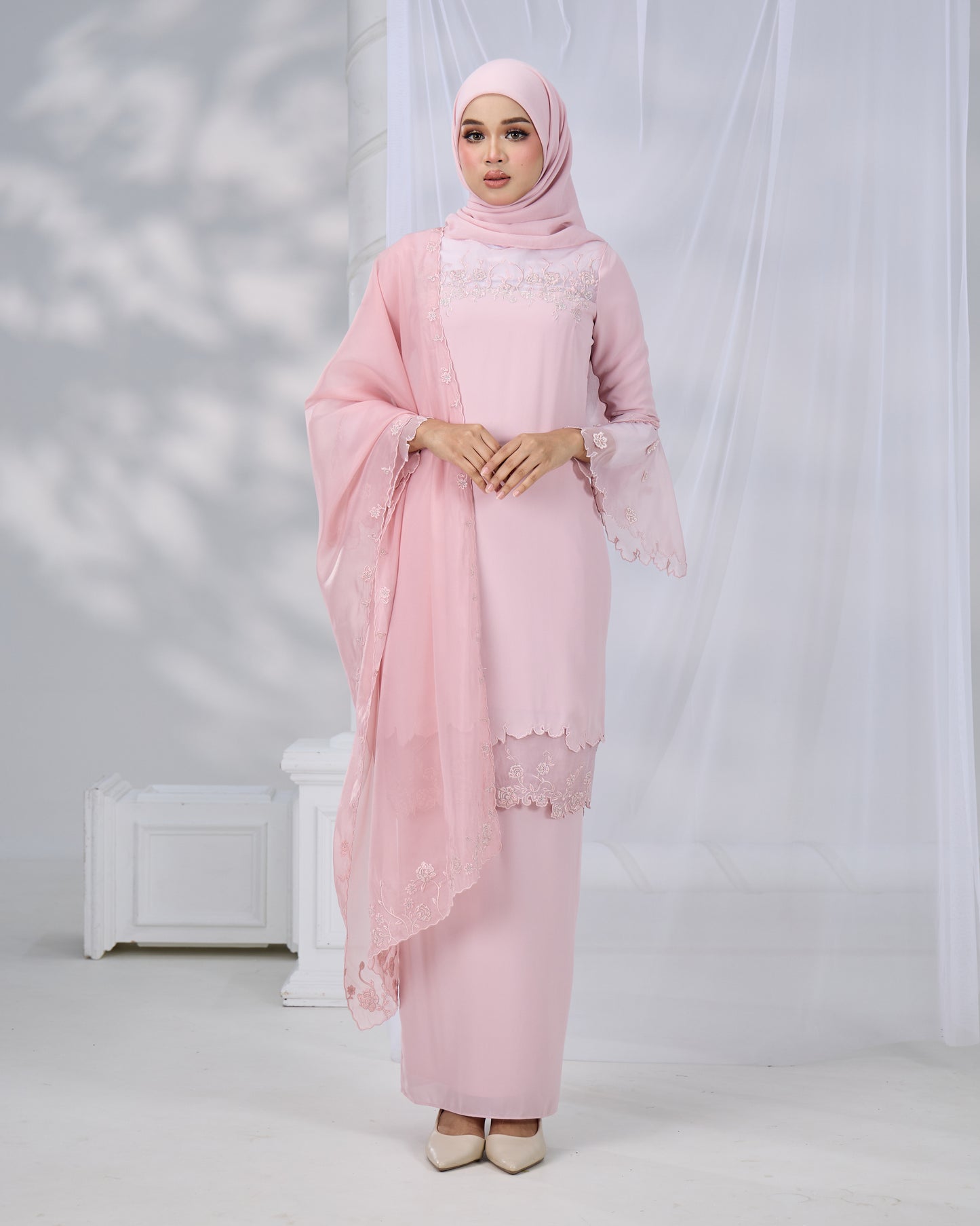 EVARIS VEIL (DUSTY PINK)