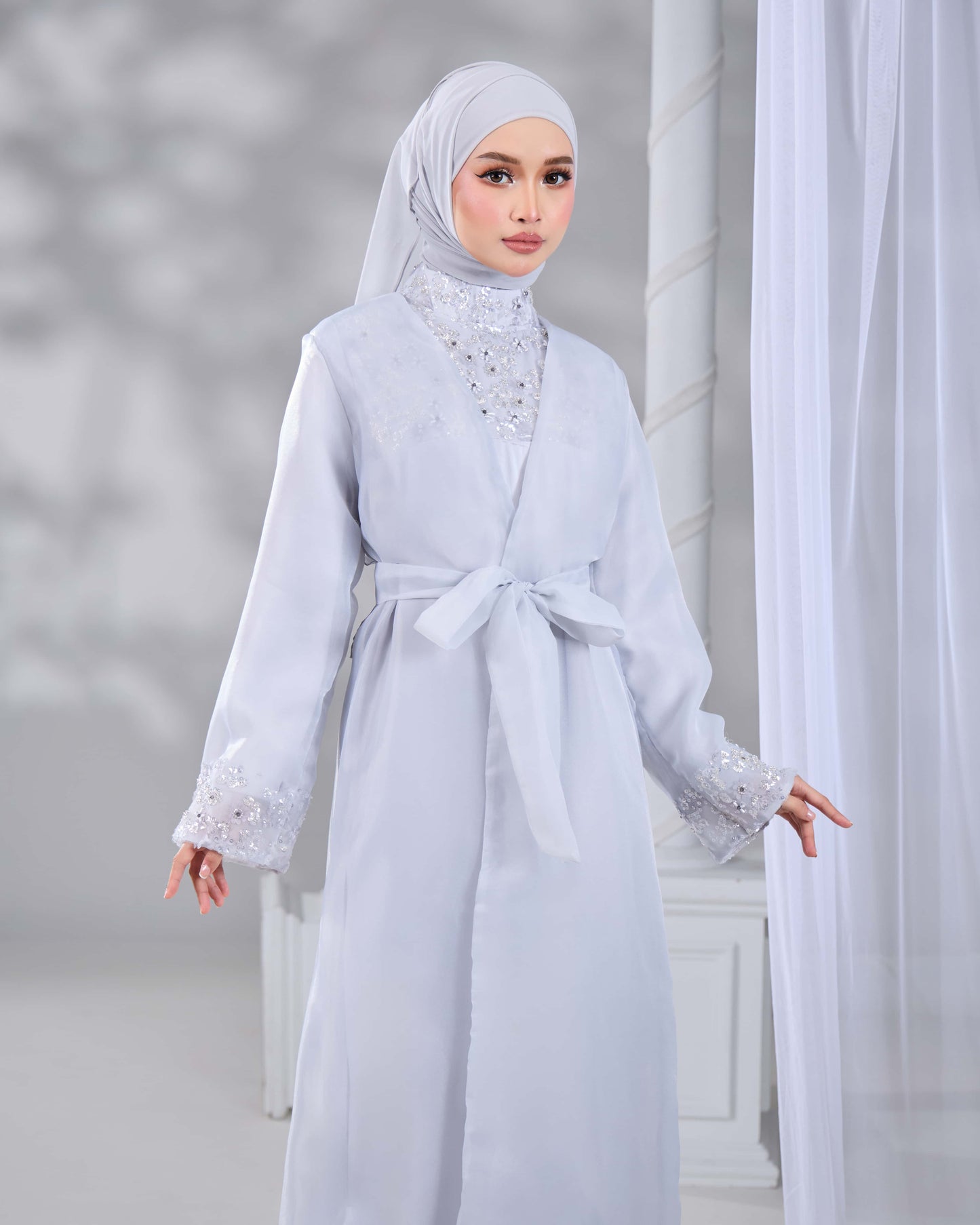 MALIKA ABAYA PETITE (GREY)