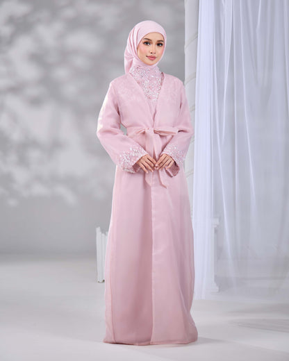 MALIKA ABAYA PETITE (DUSTY PINK)