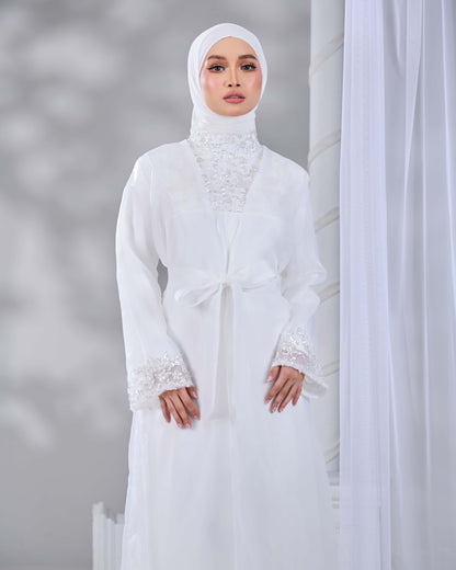 MALIKA ABAYA PETITE (OFF WHITE)